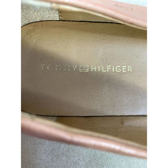 Tommy Hilfiger women LETYAN Brown leather slide on loafers 7M - Picture 5 of 5